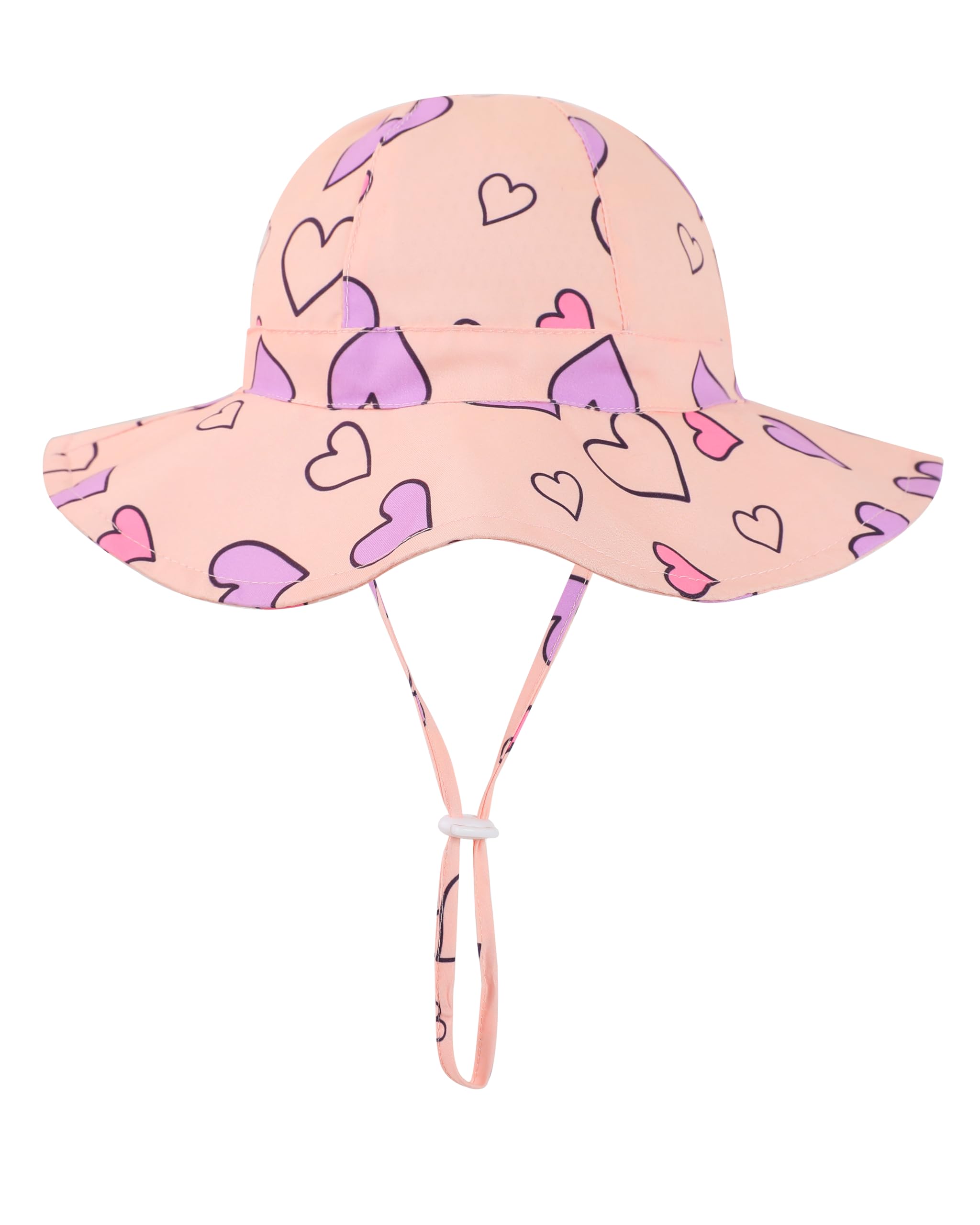 Baby Girl Sun Hat Toddler Summer Bucket Hats UPF 50+ Hat for Infant Girl Beach Hat with Wide Brim 0-6T