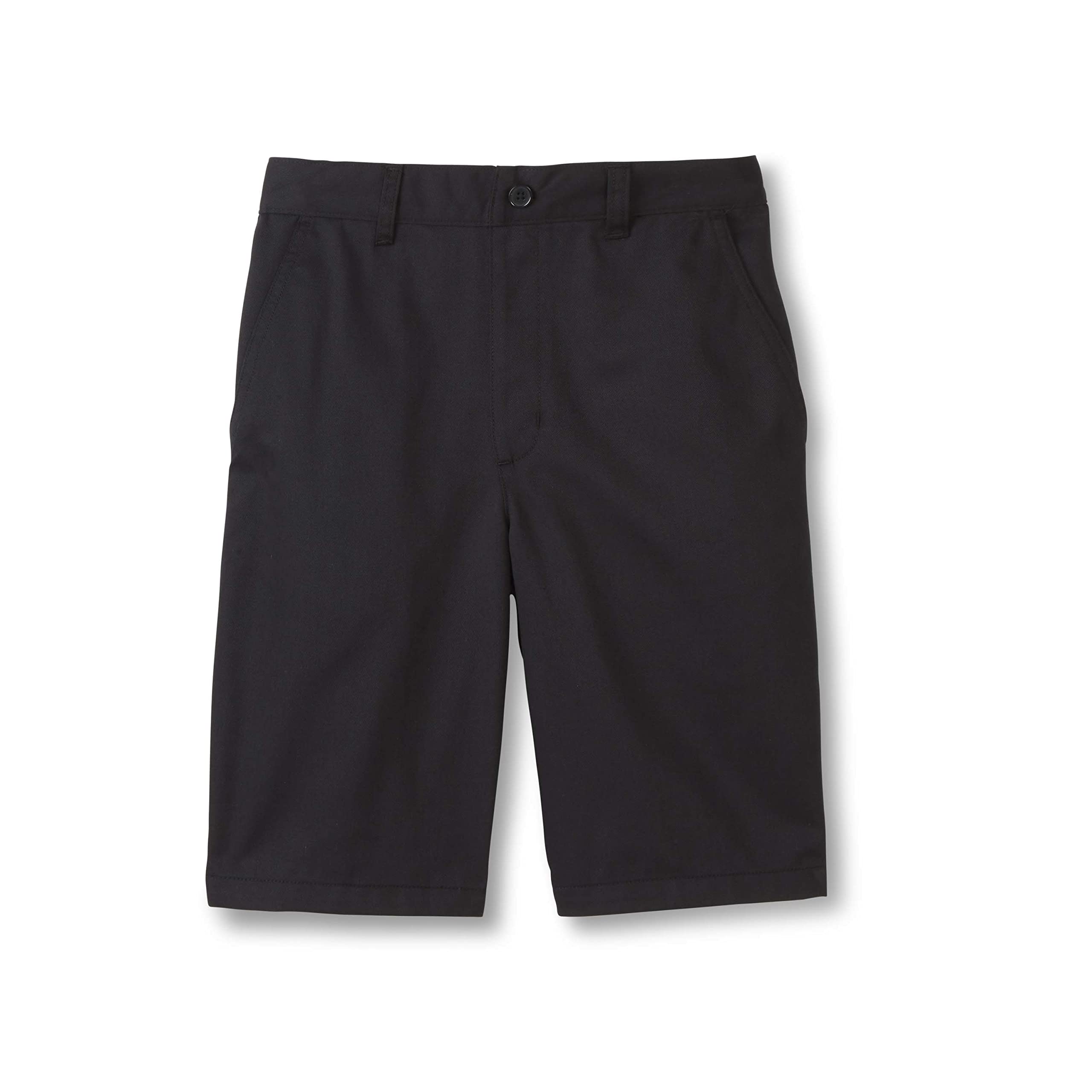 French Toast Boys' Husky Pull-on Twill Shorts School Uniform for Kids