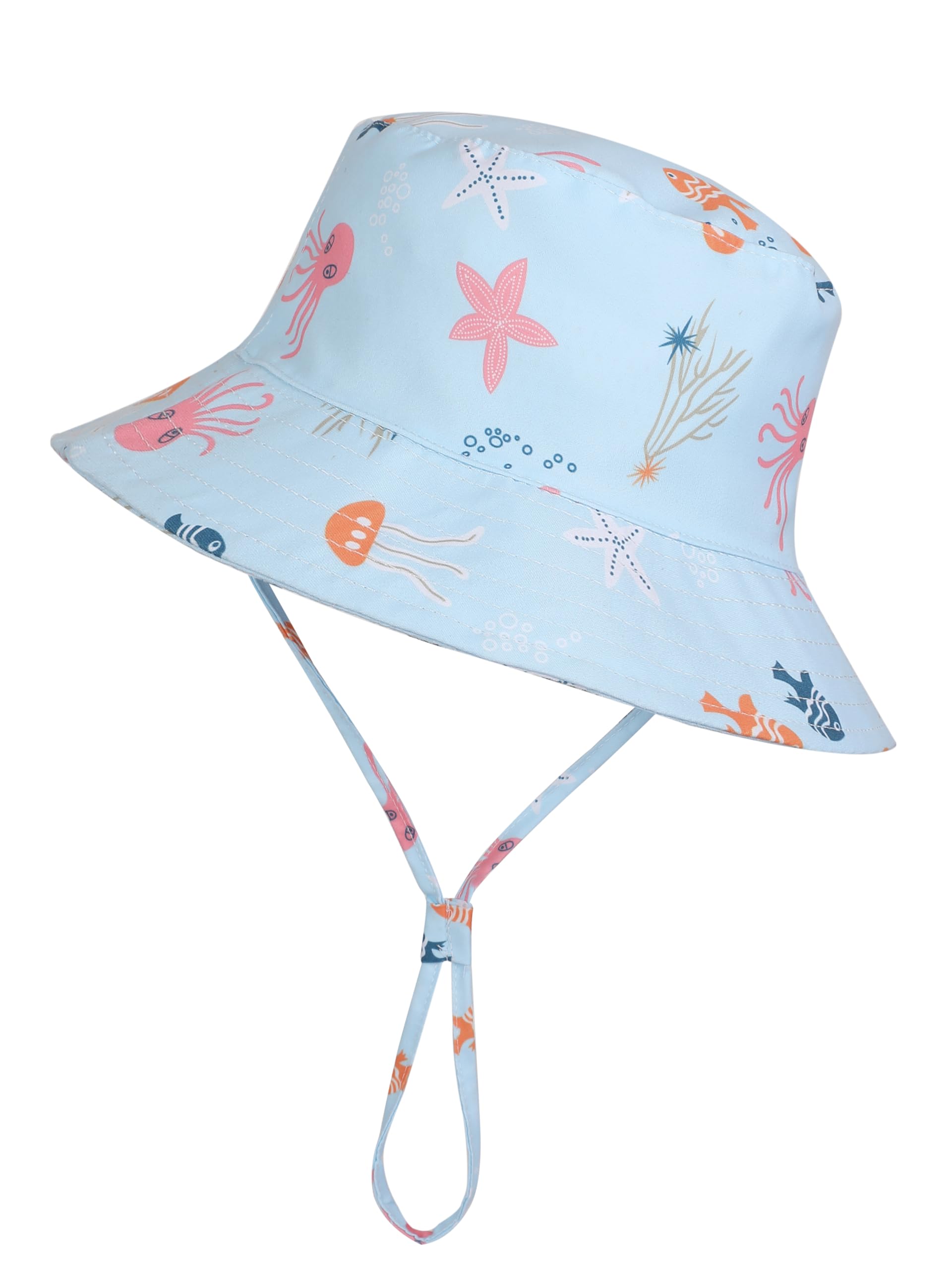 Baby Girl Sun Hat Toddler Summer Bucket Hats UPF 50+ Hat for Infant Girl Beach Hat with Wide Brim 0-6T