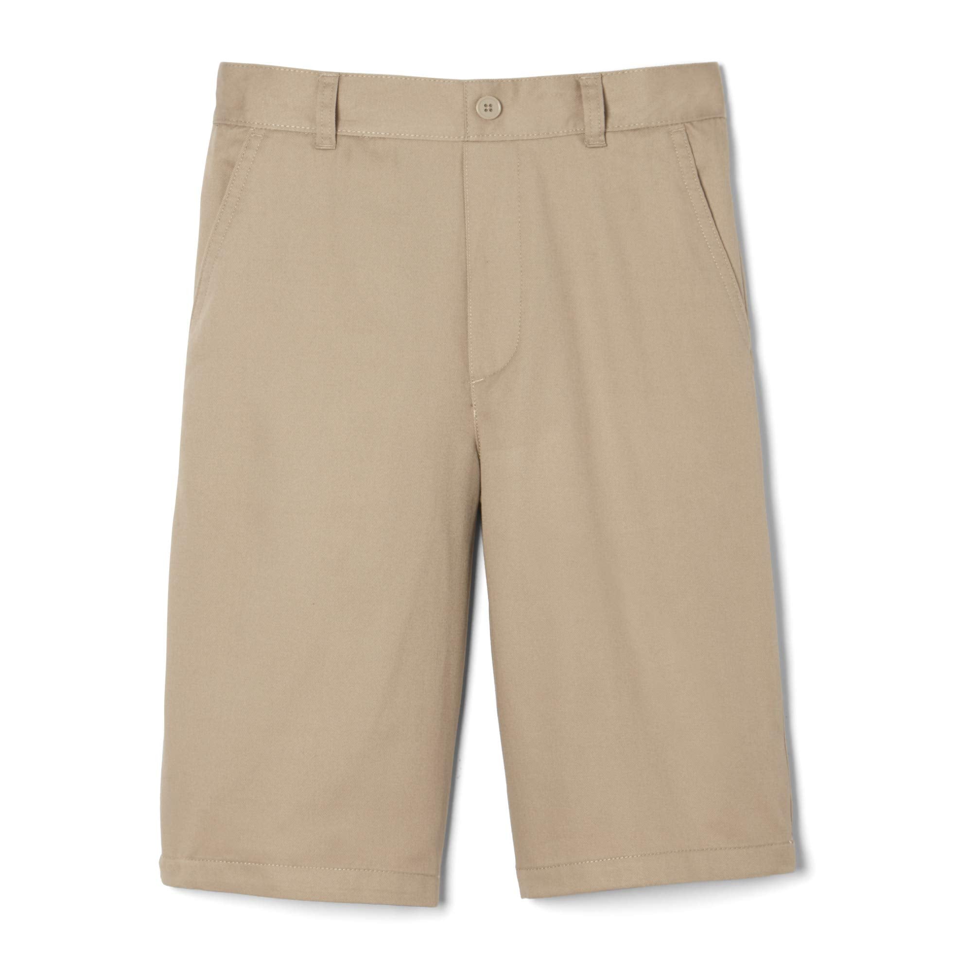 French Toast Boys' Husky Pull-on Twill Shorts School Uniform for Kids