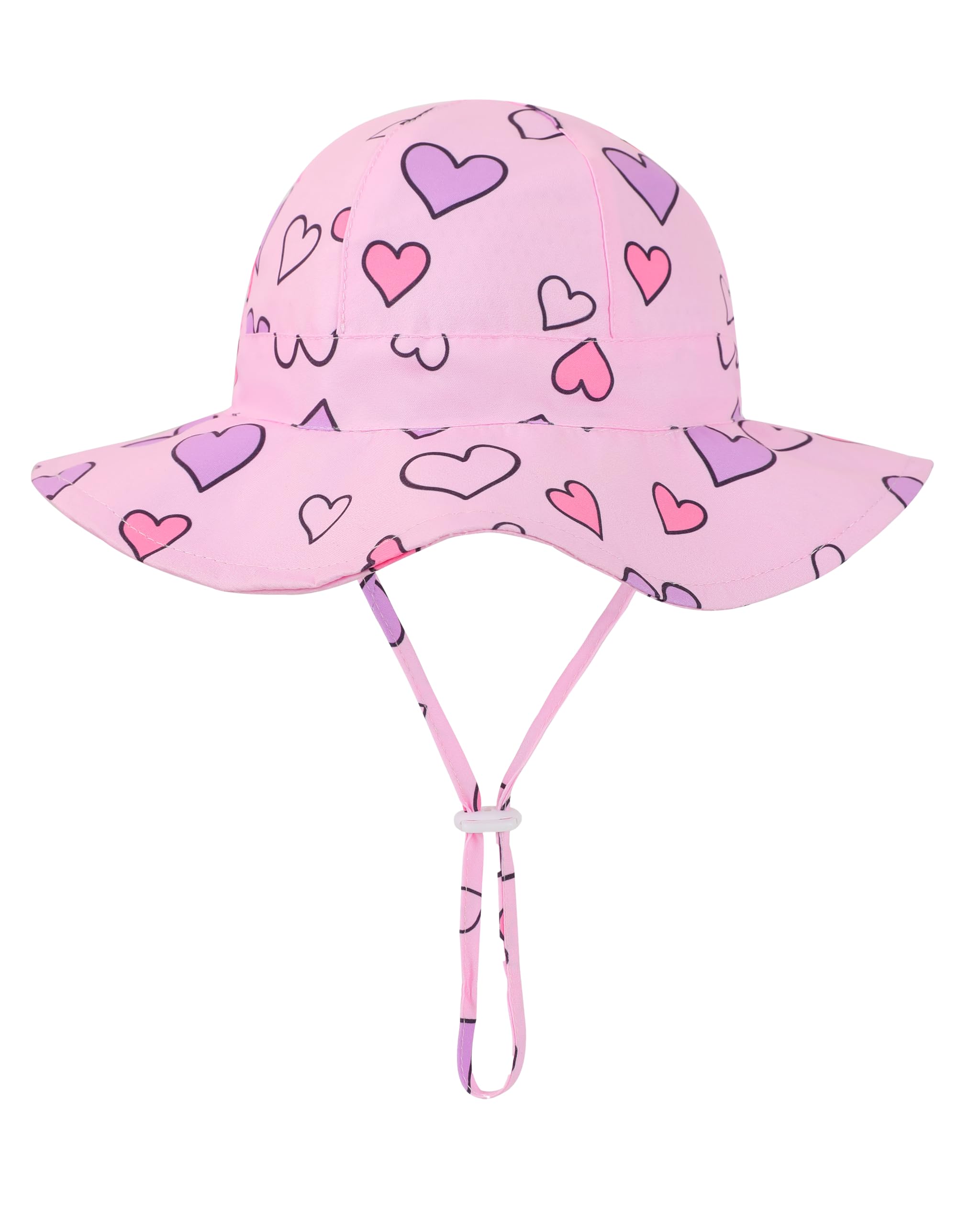 Baby Girl Sun Hat Toddler Summer Bucket Hats UPF 50+ Hat for Infant Girl Beach Hat with Wide Brim 0-6T