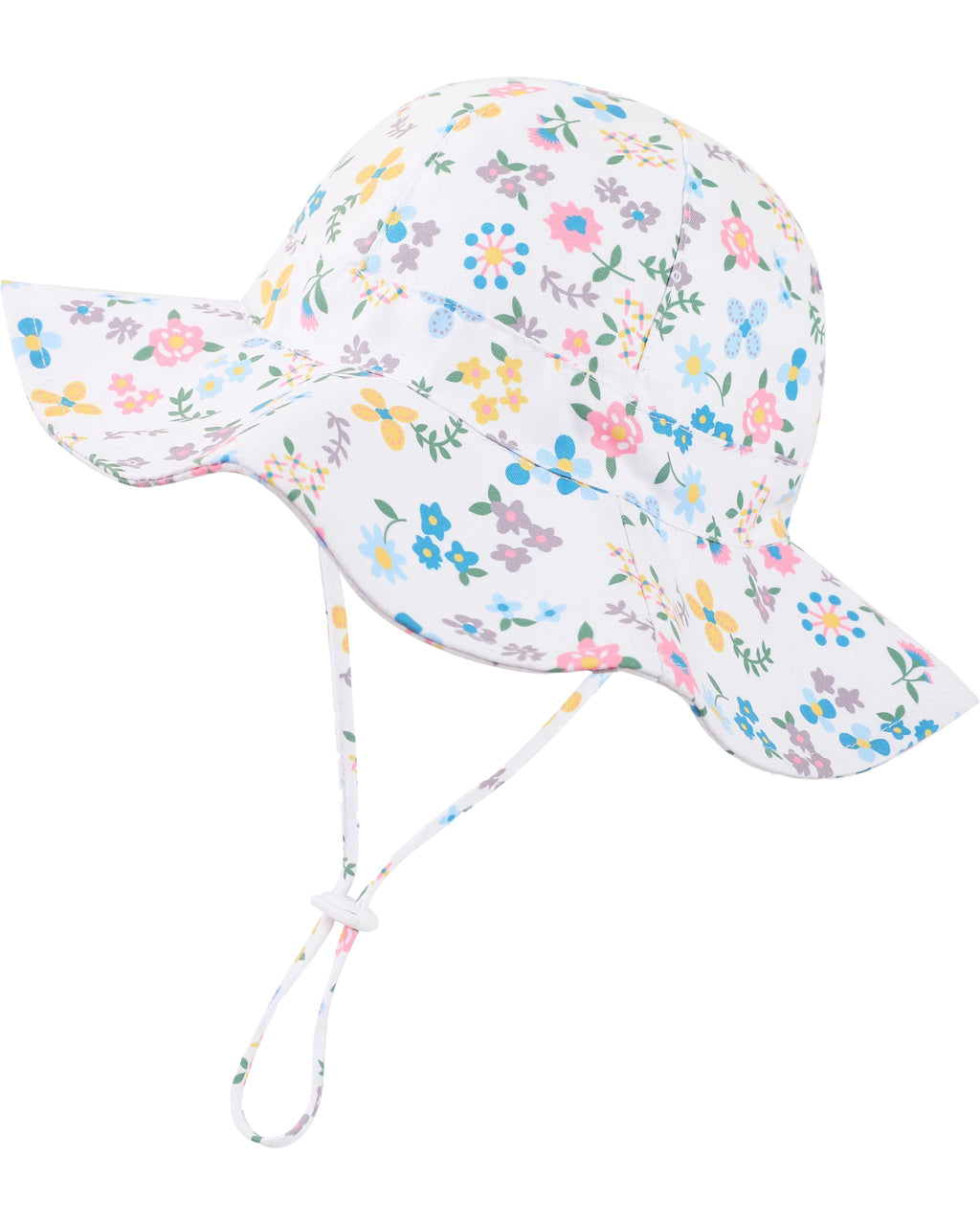 Baby Girl Sun Hat Toddler Summer Bucket Hats UPF 50+ Hat for Infant Girl Beach Hat with Wide Brim 0-6T