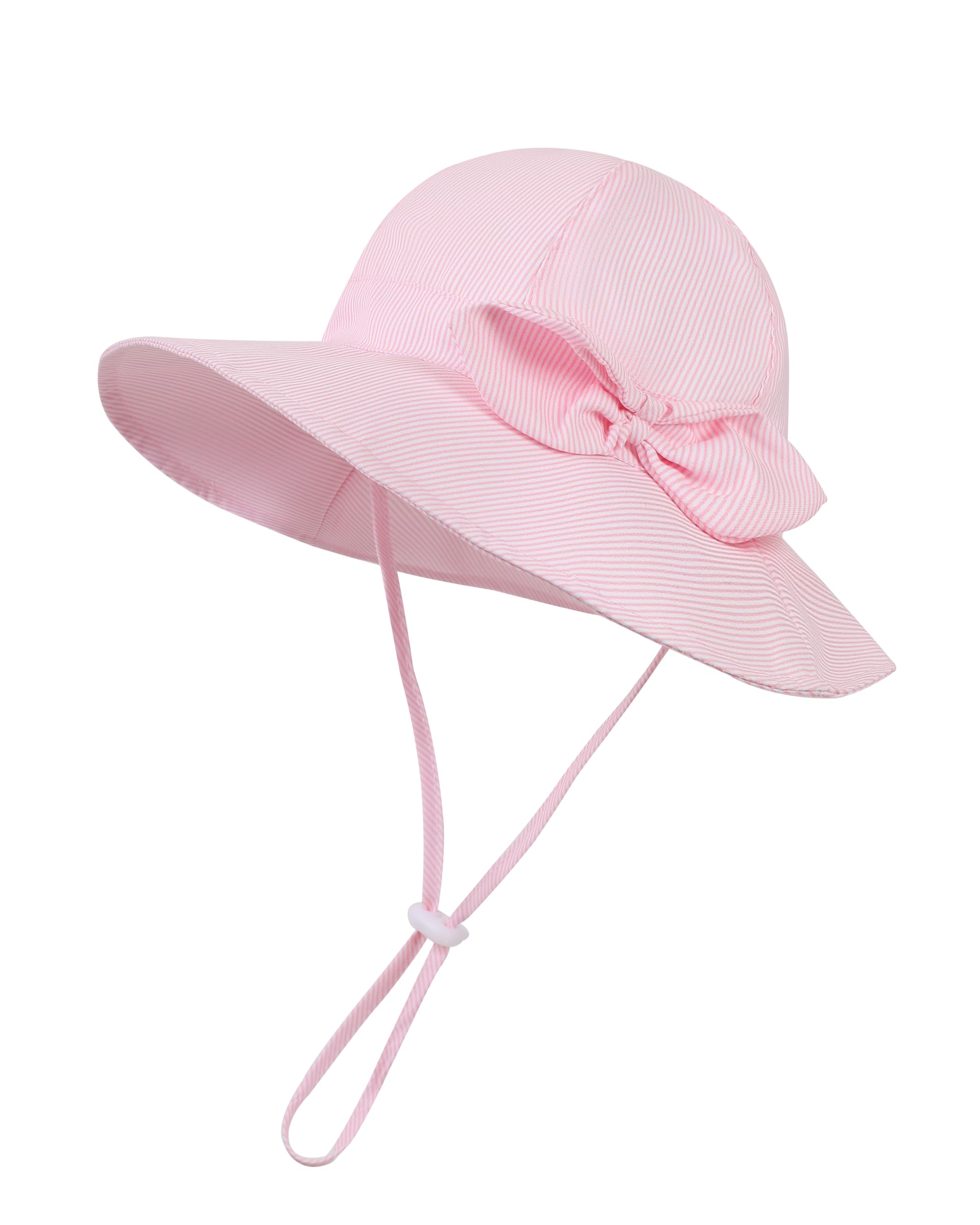 Baby Girl Sun Hat Toddler Summer Bucket Hats UPF 50+ Hat for Infant Girl Beach Hat with Wide Brim 0-6T