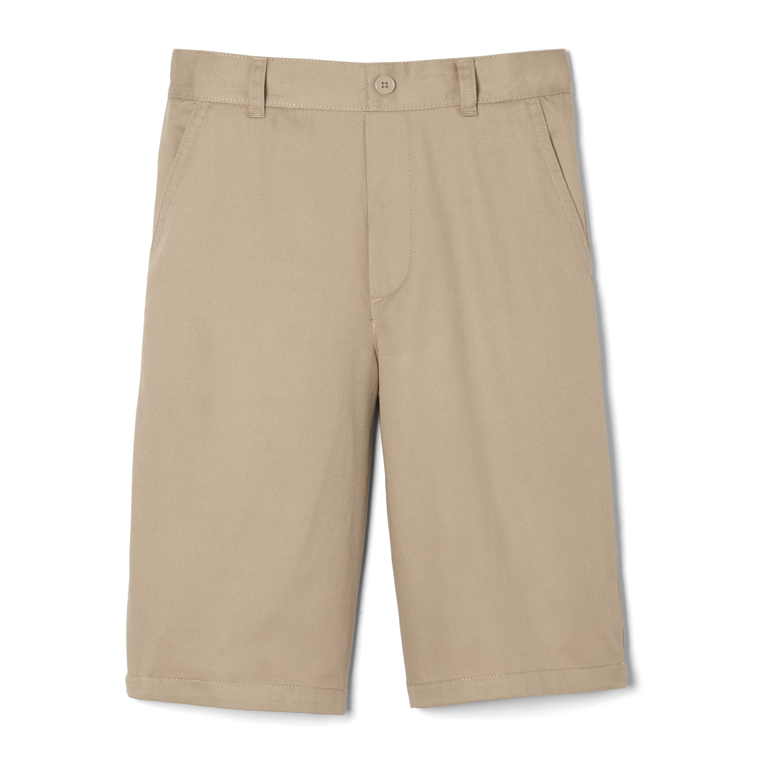 French Toast Boys' Husky Pull-on Twill Shorts School Uniform for Kids