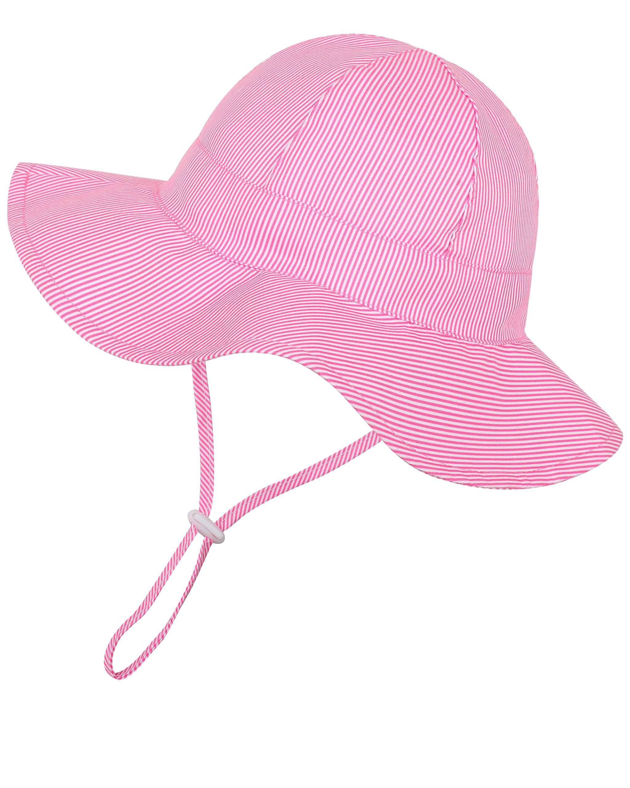 Baby Girl Sun Hat Toddler Summer Bucket Hats UPF 50+ Hat for Infant Girl Beach Hat with Wide Brim 0-6T